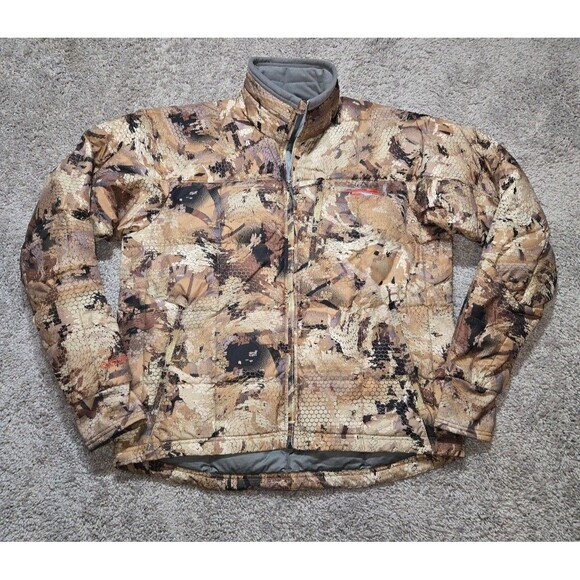Sitka Men's Puffer Fahrenheit Jacket Brown Tan Camo Gore-Tex Optifade Size Large - Picture 1 of 7